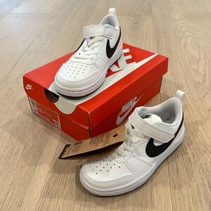 Nike Court Borough Low Recraft (PS) white/black size 12c